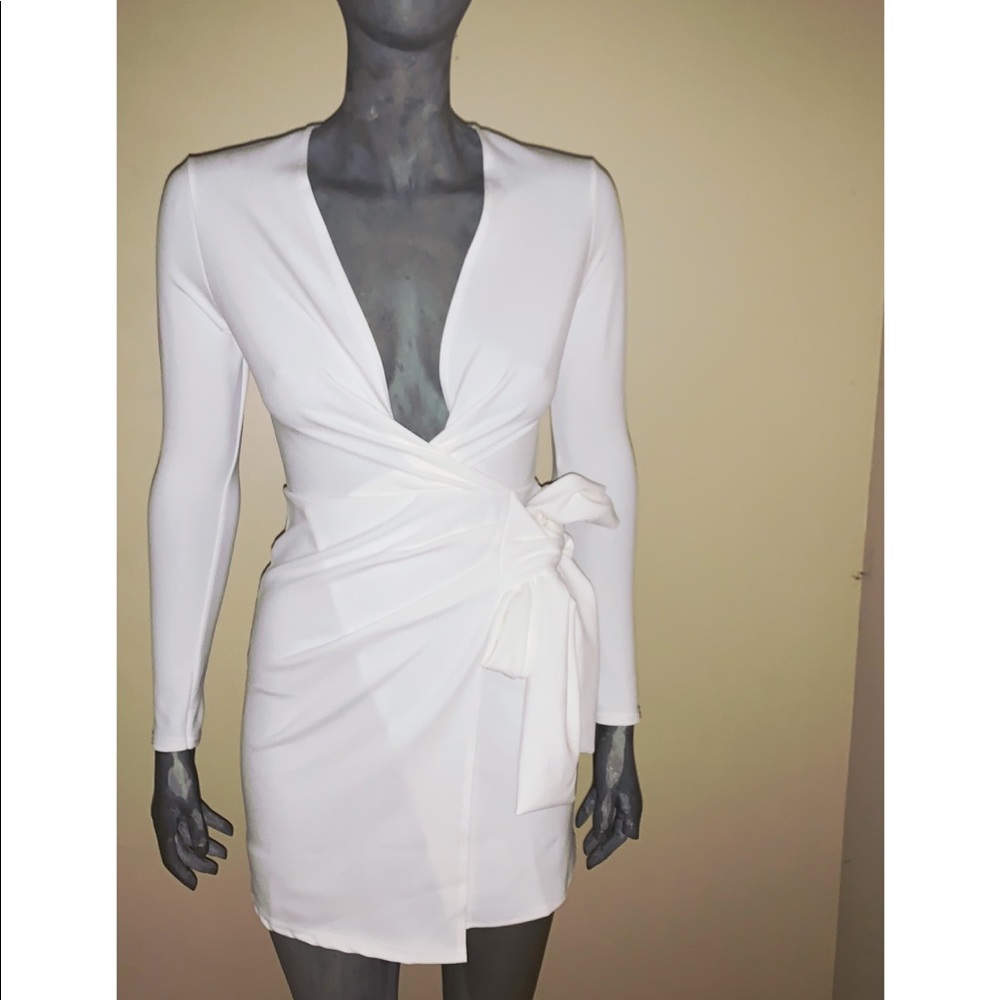 Evening white dress